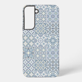 Mediterranean Tiles, Moroccan, Majolica, Azulejo Samsung Galaxy S22+ケース