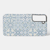 Mediterranean Tiles, Moroccan, Majolica, Azulejo Samsung Galaxyケース (裏面横)