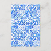 Mediterranean Tiles -Summer Wedding with Lemons エンクロージャーカード (裏面)