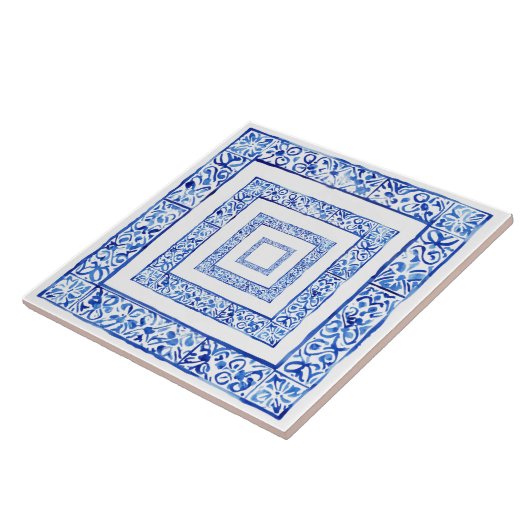 Mediterranean Tuscan Rustic Geometric  タイル (側面)