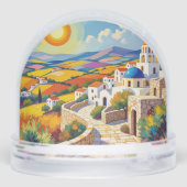 Mediterranean Village Painting (裏面)