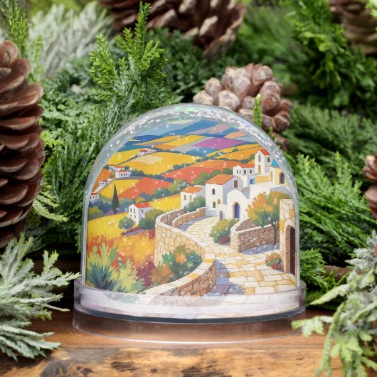 Mediterranean Village Painting (冬)