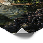 Mediterranean Vineyard Grape Harvest ポスター (角)