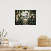 Mediterranean Vineyard Grape Harvest ポスター (キッチン)