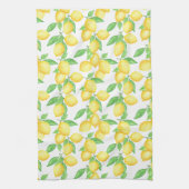 Mediterrenean Citrus Lemon pattern キッチンタオル (縦)