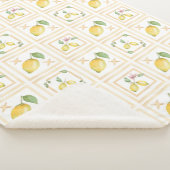 Mediterrenean Citrus Lemon pattern シェルパブランケット (3/4)
