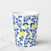 Mediterrenean Citrus Lemon pattern 紙コップ (裏面)