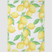 Mediterrenean Citrus Lemon pattern 薄葉紙 (正面)