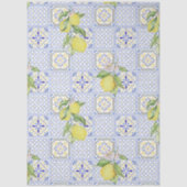 Mediterrenean Citrus Lemon pattern 薄葉紙 (正面)