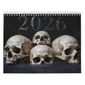 Medium 2026 Skull Art Calendar カレンダー (カバー)