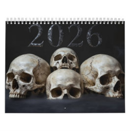 Medium 2026 Skull Art Calendar カレンダー