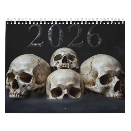 Medium 2026 Skull Art Calendar カレンダー (カバー)
