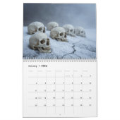 Medium 2026 Skull Art Calendar カレンダー (1月 2026)