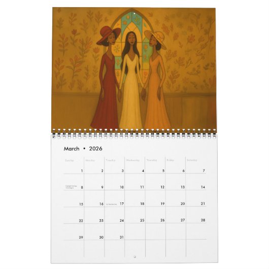 Medium African American Praise Calendar カレンダー (3月 2026)