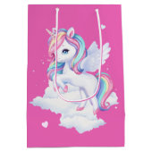 Medium Gift Bag to a magical birthday party. ミディアムペーパーバッグ (裏面)