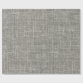 Medium Gray Linen ラッピングペーパー (フラット)