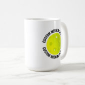 Medium Personalized Text Pickleball 15 oz. Custom コーヒーマグカップ (正面右)