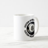 Medium Personalized Text Poll 8 Ball 11oz. Custom コーヒーマグカップ (正面右)
