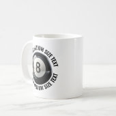 Medium Personalized Text Poll 8 Ball 11oz. Custom コーヒーマグカップ (正面左)
