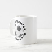 Medium Personalized Text Tennis Ball 11oz. Custom コーヒーマグカップ (正面左)