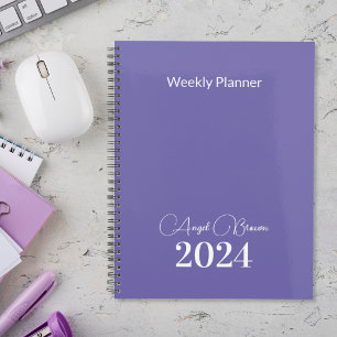 Medium Purple Weekly Monthly Businessプランナー プランナー手帳