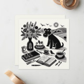 Medium Schnauzerノートカード ノートカード (正面/裏面インサイチュ)