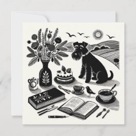 Medium Schnauzerノートカード ノートカード