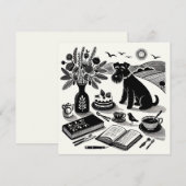 Medium Schnauzerノートカード ノートカード (正面/裏面)