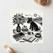 Medium Schnauzerノートカード ノートカード (正面/裏面インサイチュ)