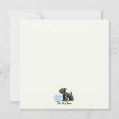 Medium Schnauzerノートカード ノートカード (裏面)