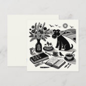 Medium Schnauzerノートカード ノートカード (正面/裏面)