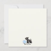 Medium Schnauzerノートカード ノートカード (裏面)