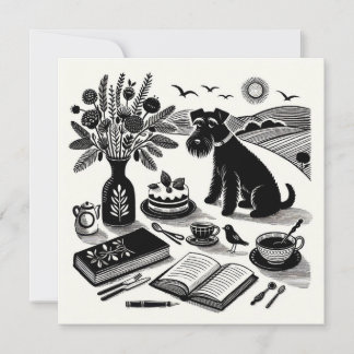 Medium Schnauzerノートカード ノートカード