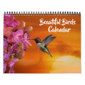Medium Size Beautiful Birds Calendar カレンダー (カバー)