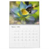 Medium Size Beautiful Flowers Calendar カレンダー (2月 2026)