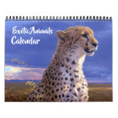 Medium Size Exotic Animals Calendar カレンダー (カバー)