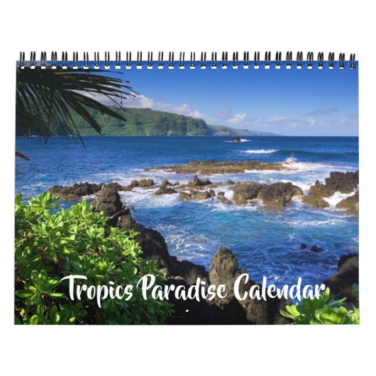 Medium Size Tropics Paradise Calendar カレンダー (カバー)