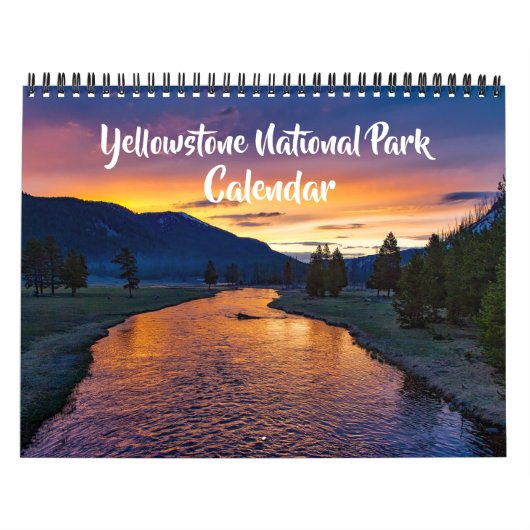 Medium Size Yellowstone Park Calendar カレンダー (カバー)