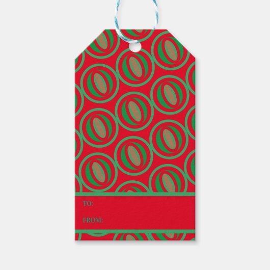 Medium Sized Red/Green Gift Bag ギフトタグ (正面)