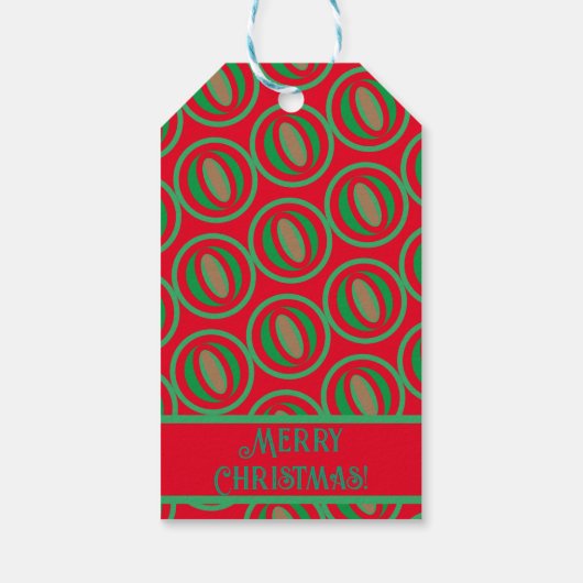Medium Sized Red/Green Gift Bag ギフトタグ (裏面)