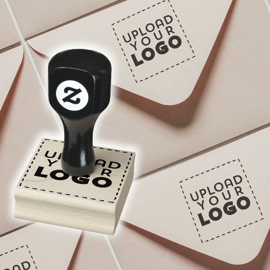 Medium Square Business Logo Custom Rubber Stamp ラバースタンプ