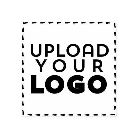 Medium Square Business Logo Custom Rubber Stamp ラバースタンプ (インプリント)