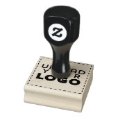Medium Square Business Logo Custom Rubber Stamp ラバースタンプ (スタンプ)