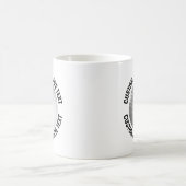 Medium Text & ゴルフボール 11oz カスタム熱変化マグカップ モーフィングマグカップ (中央)