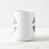 Medium Text, サッカー ボール 15oz カスタム 熱変化 モーフィングマグカップ (中央)