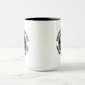 Medium Text ブラック コンボ 15oz カスタム 8ボール マグカップ (中央)
