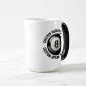 Medium Text, Pool 8 Ball 15oz カスタム変色マグカップ モーフィングマグカップ (正面右)