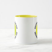 Medium Text YELLOW Combo 11oz カスタムピックルボール マグカップ (中央)
