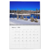Medium Yellowstone Park Calendar カレンダー (2月 2026)