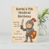 Medival Knight Birthday 招待状 (スタンド正面)